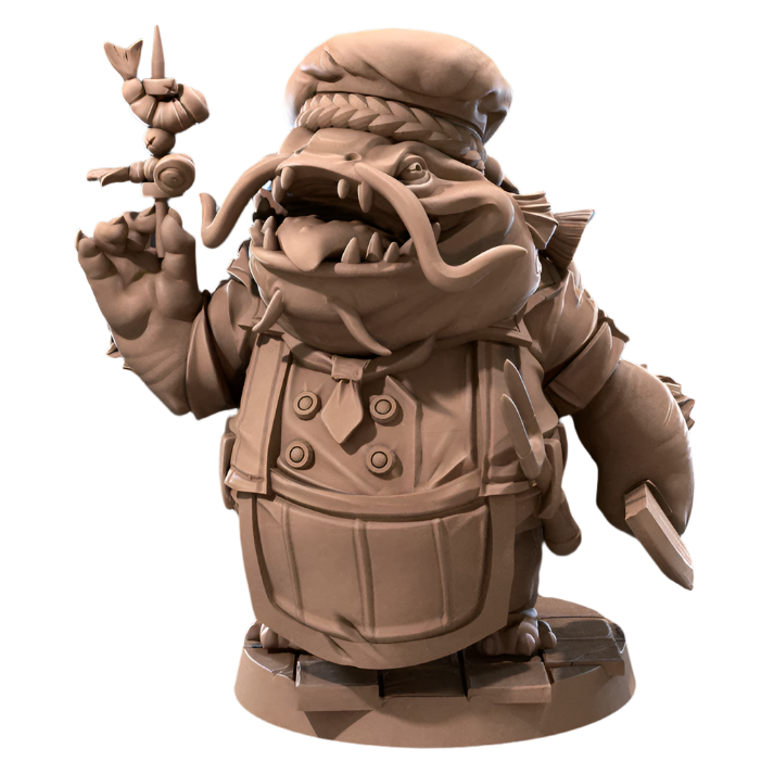 Acero & Arcana: Ganbon-san, el Chef Locathah