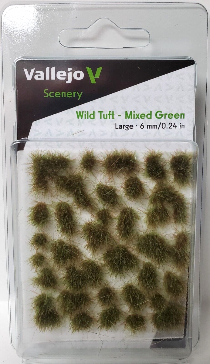 Vallejo Scenery Tuft - Mixed Green (Large 6mm)