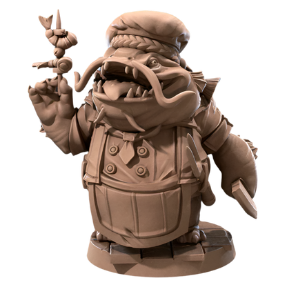 Acero & Arcana: Ganbon-san, el Chef Locathah