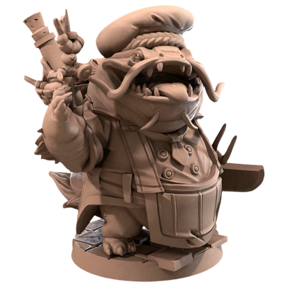 Acero & Arcana: Ganbon-san, el Chef Locathah