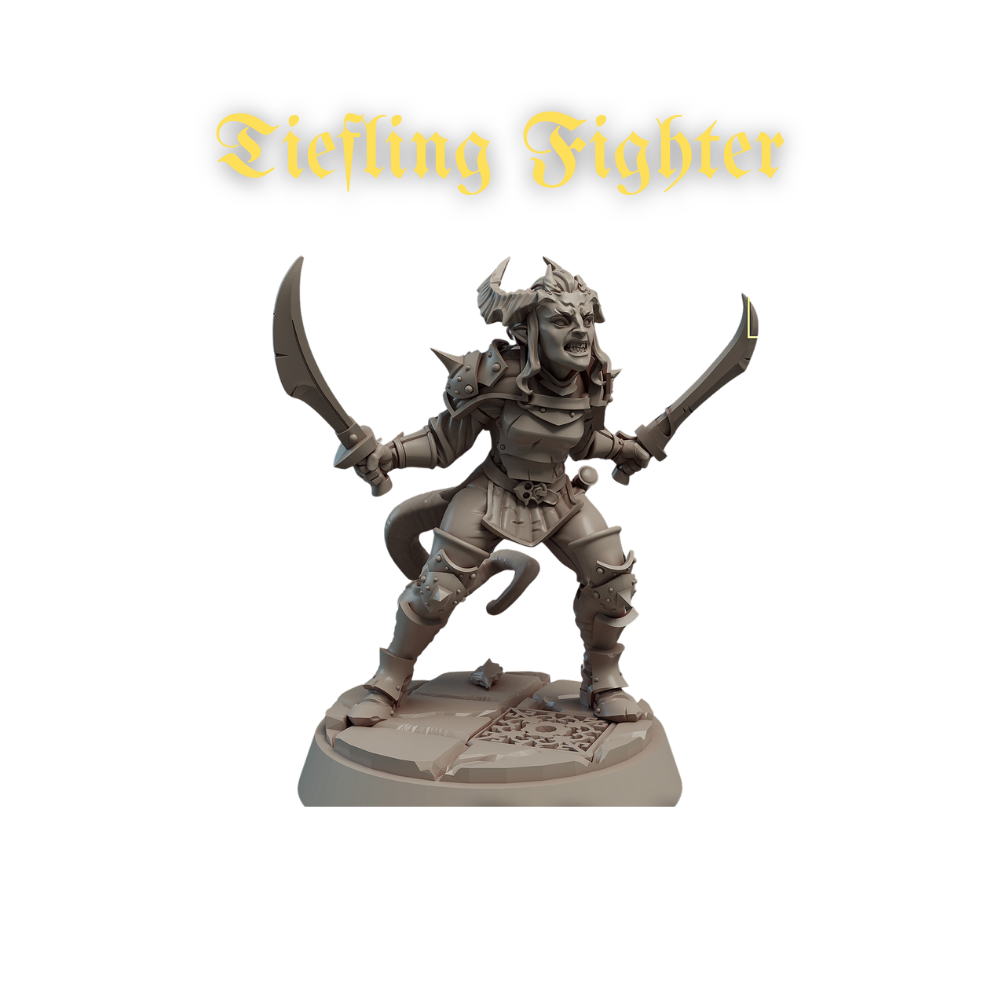 Acero & Arcana: Tiefling Guerrero