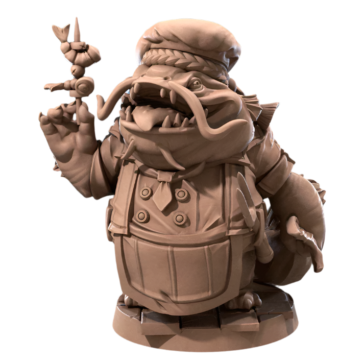 Acero & Arcana: Ganbon-san, el Chef Locathah