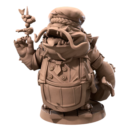 Acero & Arcana: Ganbon-san, el Chef Locathah