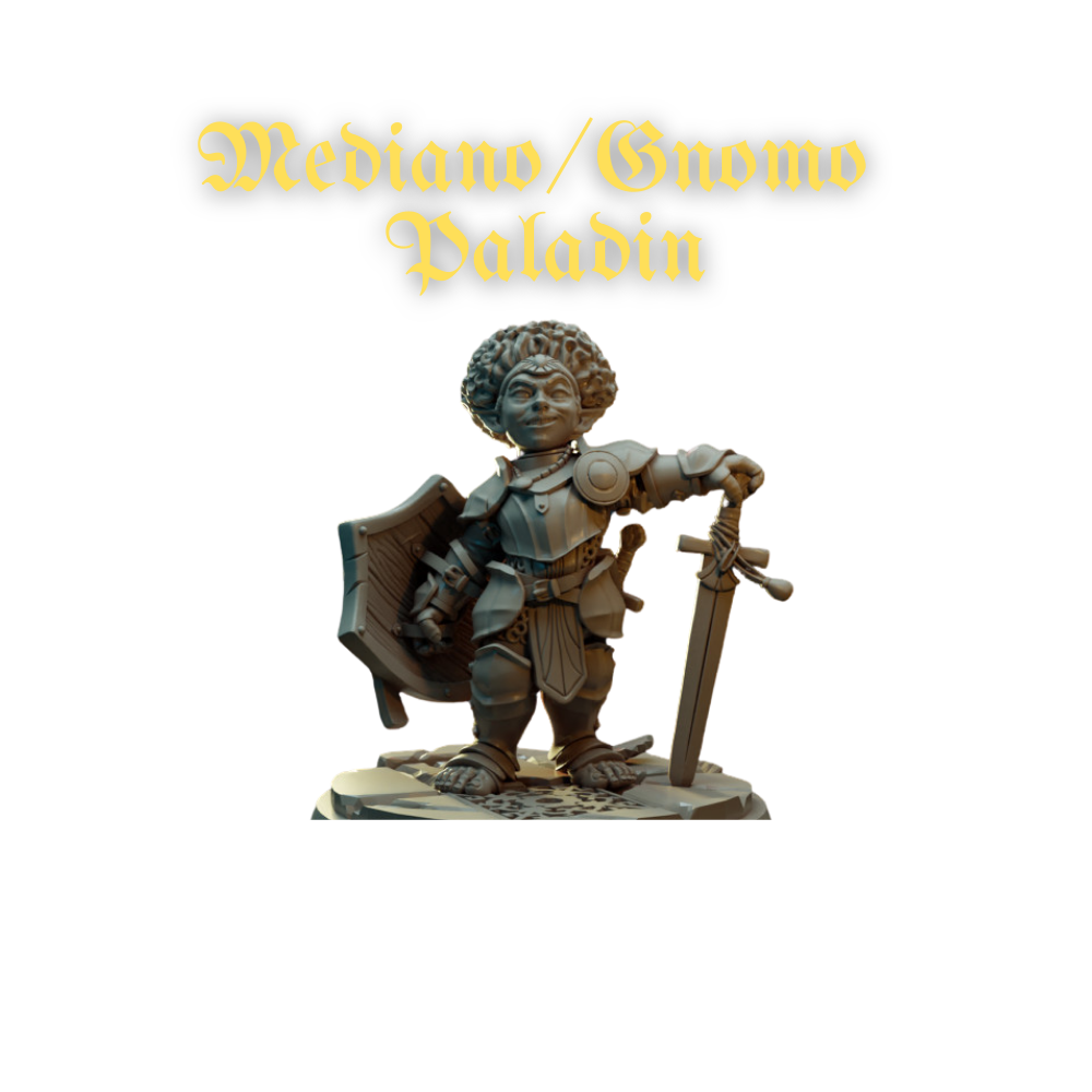Acero & Arcana: Mediano | Gnomo Paladin