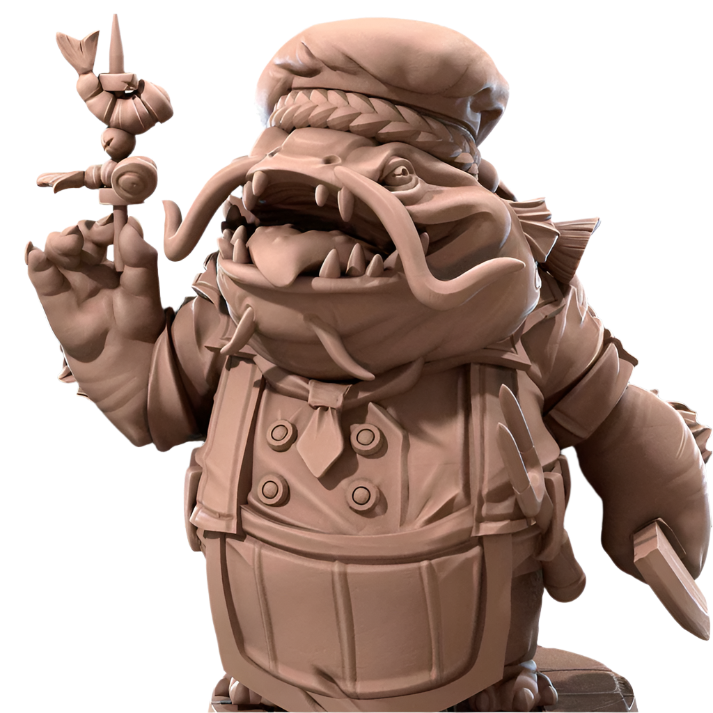 Acero & Arcana: Ganbon-san, el Chef Locathah