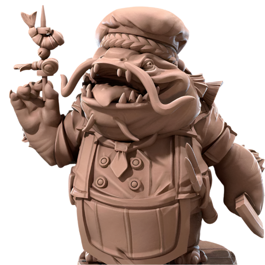 Acero & Arcana: Ganbon-san, el Chef Locathah