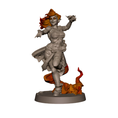 Acero & Arcana: Maga de Fuego Genasi