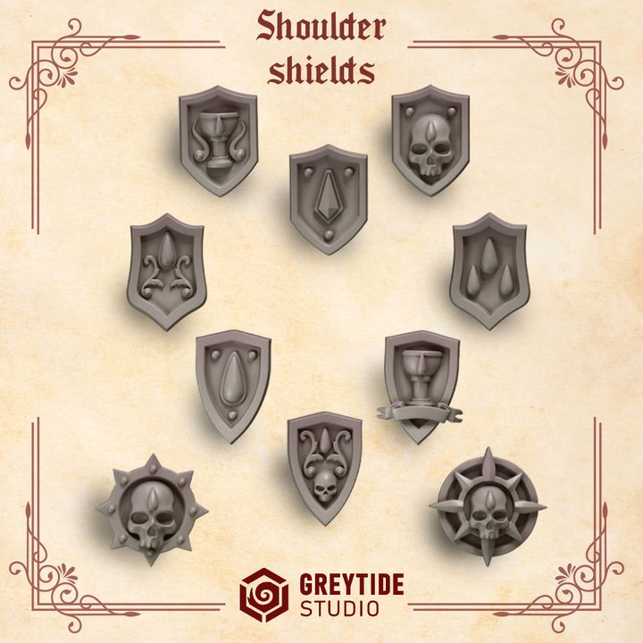 Crimson Lords: Shoulder Shields