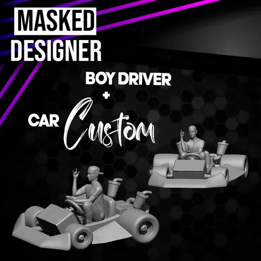 1:64: Piloto + Carrito