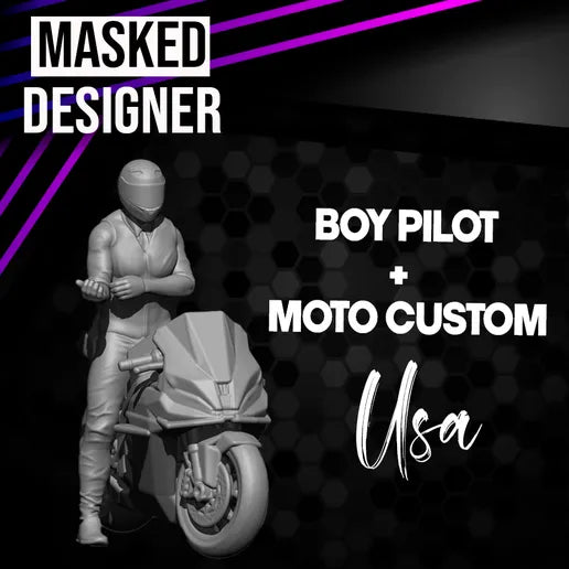 1:64: Piloto + Moto