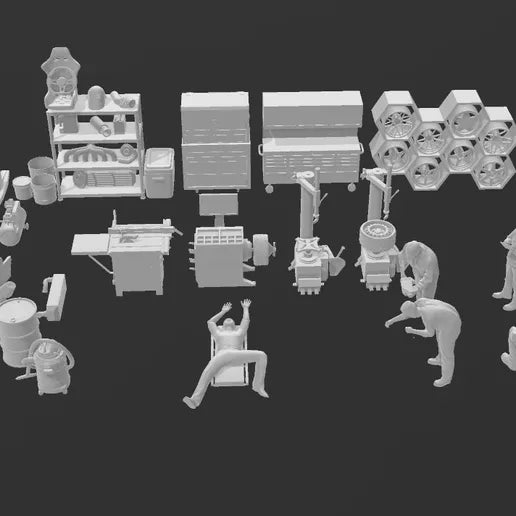 1:64: Pack de Diorama Garaje