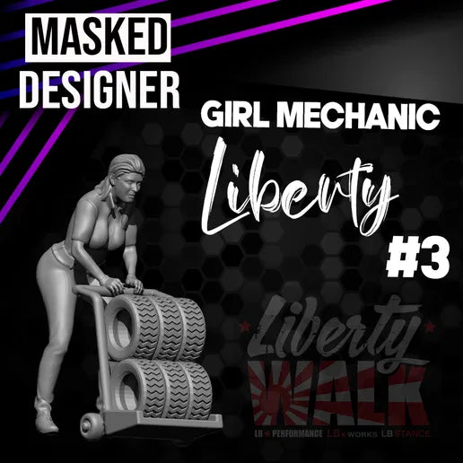 1:64: Girl Mechanic 3